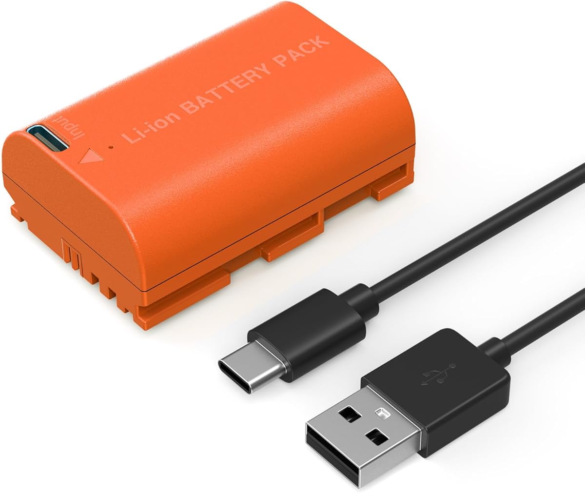 SMALLRIG 2400mAh Repalcement USB-C Battery for Canon LP-E6NH, for Canon R6 Mark III, R5, R6, R7, R6 Mark II, R, R5 C, 5D II/III/IV, 6D, 7D, 7D II, 60D, 70D, 80D, 90D, 2.5H Fast Charging