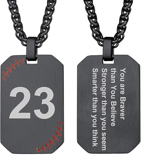 Amazon Prosteel ドッグタグネックレス メンズ 刻印 黒 ブラック 野球ボールのデザイン 高校 甲子園 応援 スポーツ アクセサリー プレゼント 男性 ネックレス 通販 Amazon Prosteel ドッグタグネックレス メンズ 刻印 黒 ブラック 野球ボールのデザイン 高校 甲子園 応援 スポーツ アクセサリー プレゼント 男性 ネックレス 通販