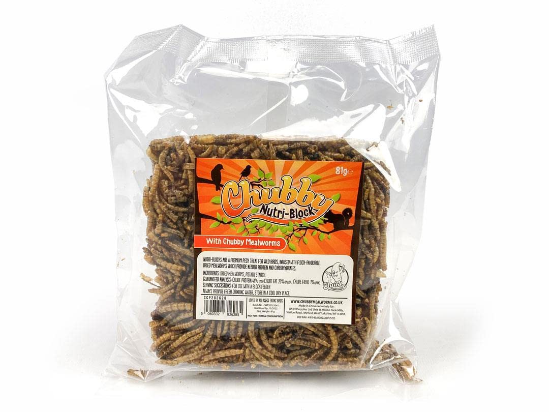 Chubby Mealworm Cake Wild Bird Food - Pack of 3 โ image 1
