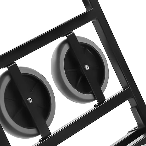 Miniatura 9 de Carro de escalada plegable, carrito de escalada de escalera de capacidad de 551 libras, carretilla plegable portátil de 10 ruedas, escalador de