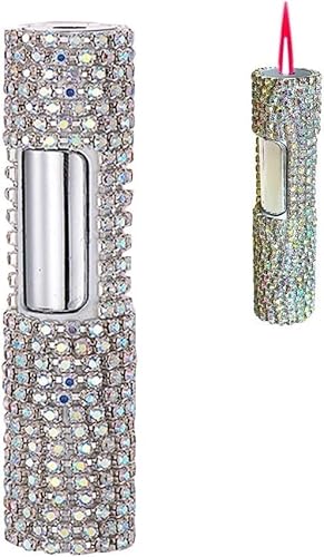 Funkelndes feuerzeug mit strasssteinen