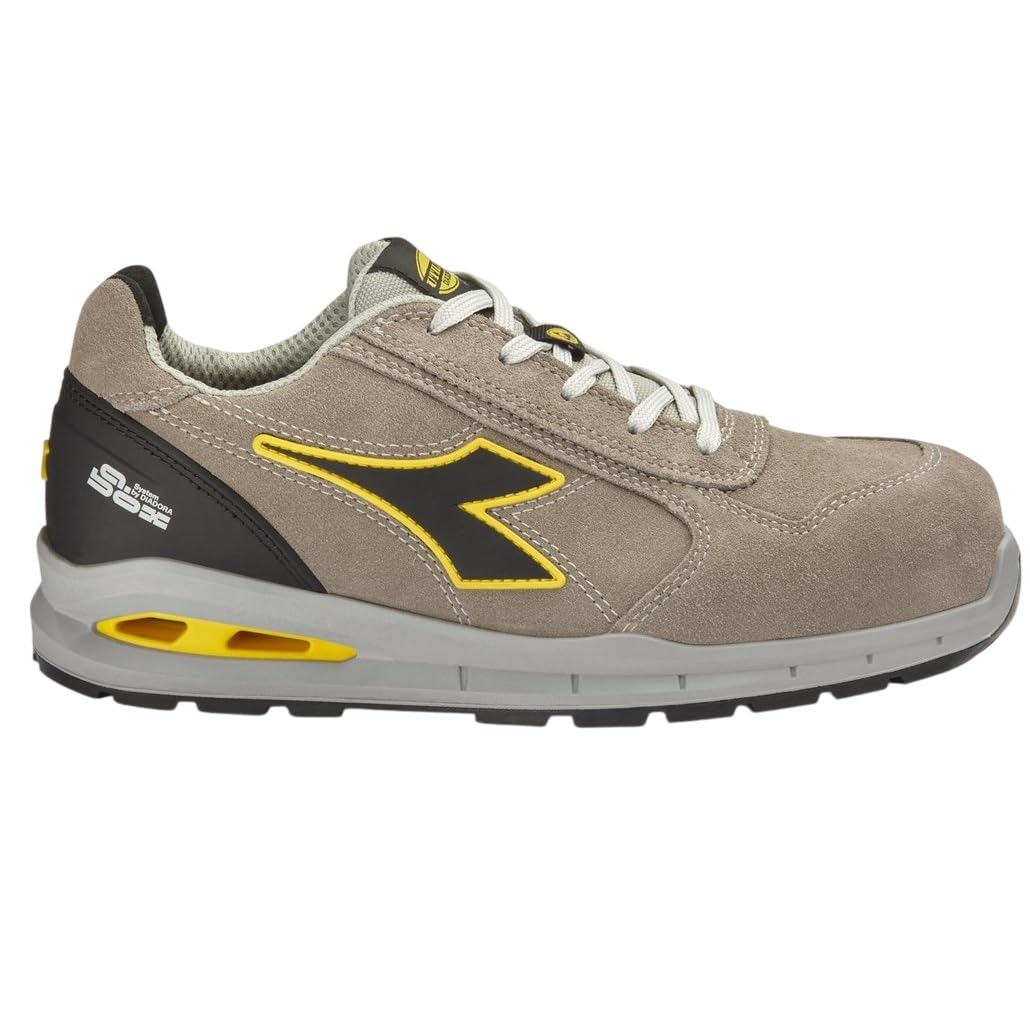 Diadora Run a.Box Low s3s FO SR ESD, Scarpe da Lavoro Uomo, Grigio Vento/Grigio Vento