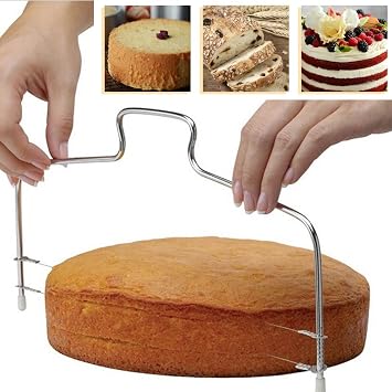 Professional Stainless Steel Cake Cutter Adjustable Cake Cutter for Even Layers Baking Aid for Baking Enthusiasts