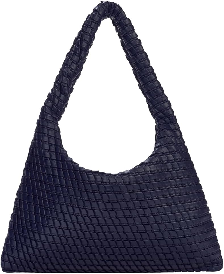 KWANI Textured Hobo Bag - PU Leather Shoulder Tote Handbag for Women, Magnetic Closure, Casual Work Travel Bag