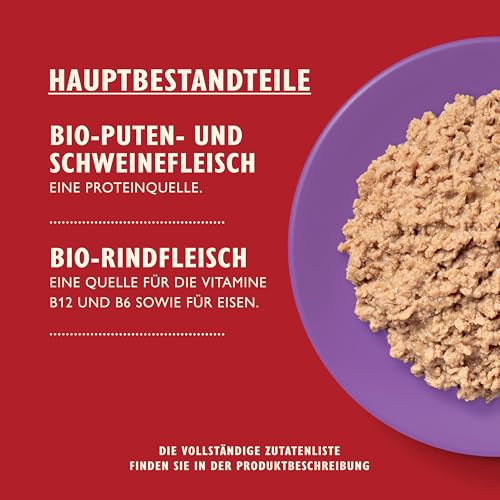 Lily's Kitchen Mit natürlichen Zutaten hergestellt Pastete in der Schale für ausgewachsene Katzen Bio- Truthahn Getreidefreie Rezeptur 19 x… – Ansicht 3