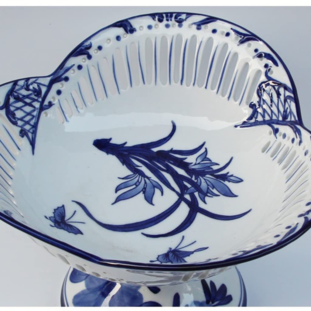 Miska na owoce ceramiczna wysoka stopa talerz na herbatę miłość ceramiczny talerz na owoce salon domowe przekąski hołd talerz na talerz salaterki (A)
