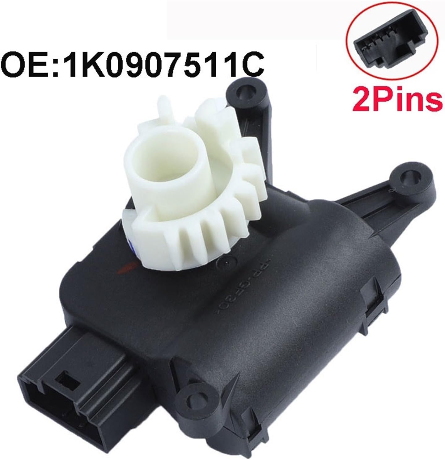 Front Temperature Adjust Valve Recirculation Air Flap Servo Motor Compatible with A3 Q3 CC Compatible with Jetta Golf Compatible with Passat 1K0907511C