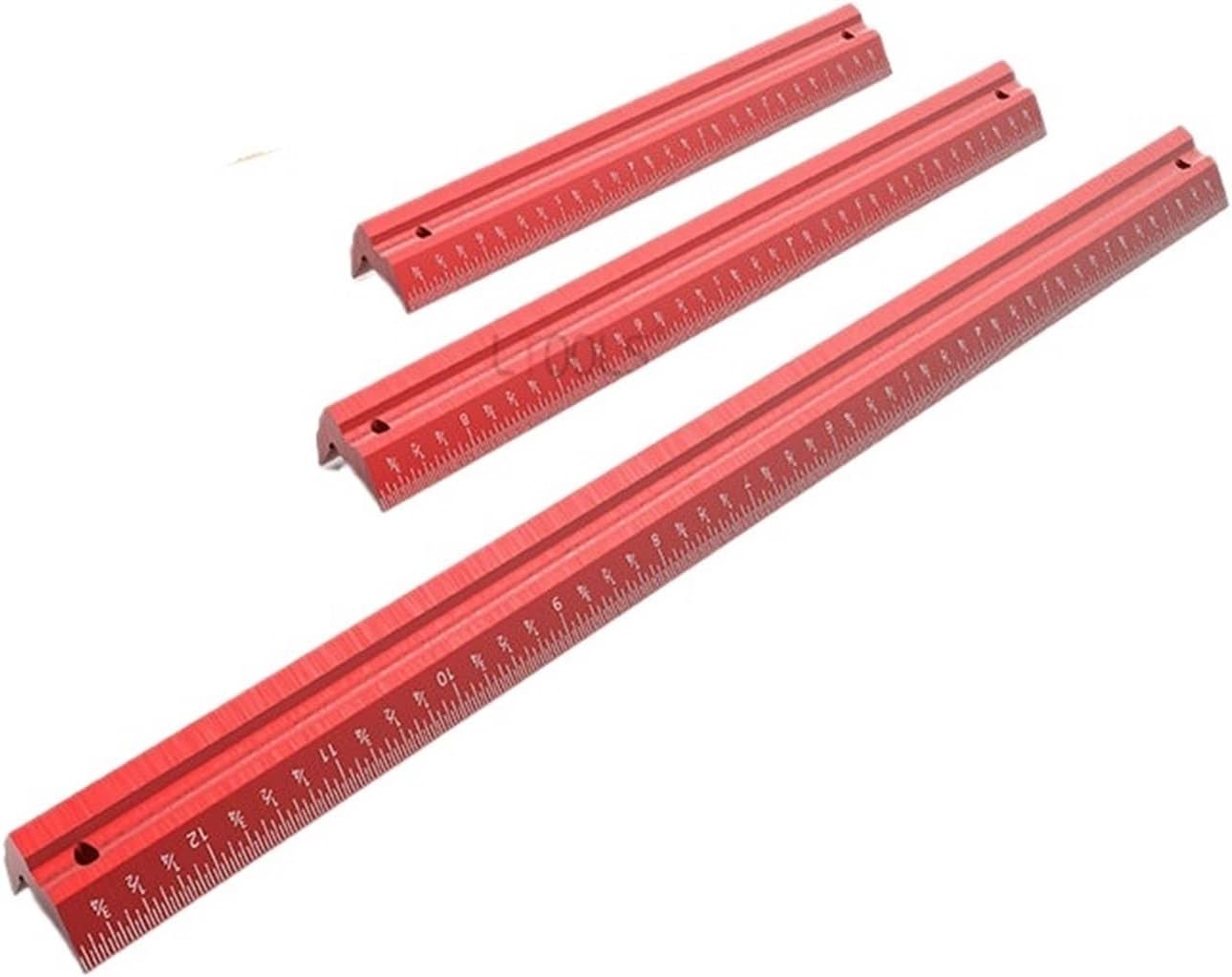 Woodworking Parallel/Vertical Line Ruler Precision Woodworking Measuring Marking Scribe Gauges Double Sided British System Scale (Color : 1pcs 8 inch)