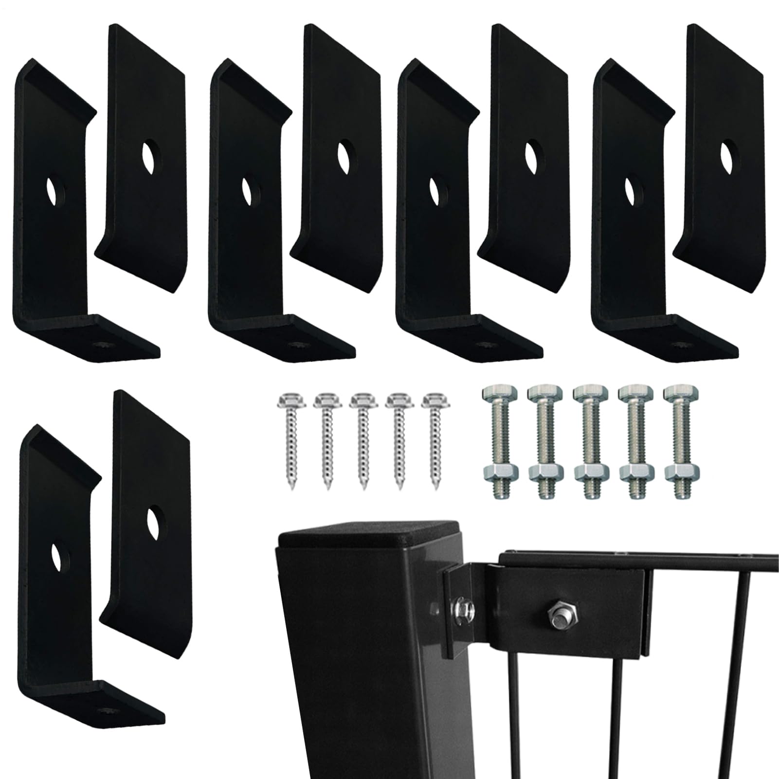 Attaches pour grillage double couche en acier galvanisé de clôture jardin