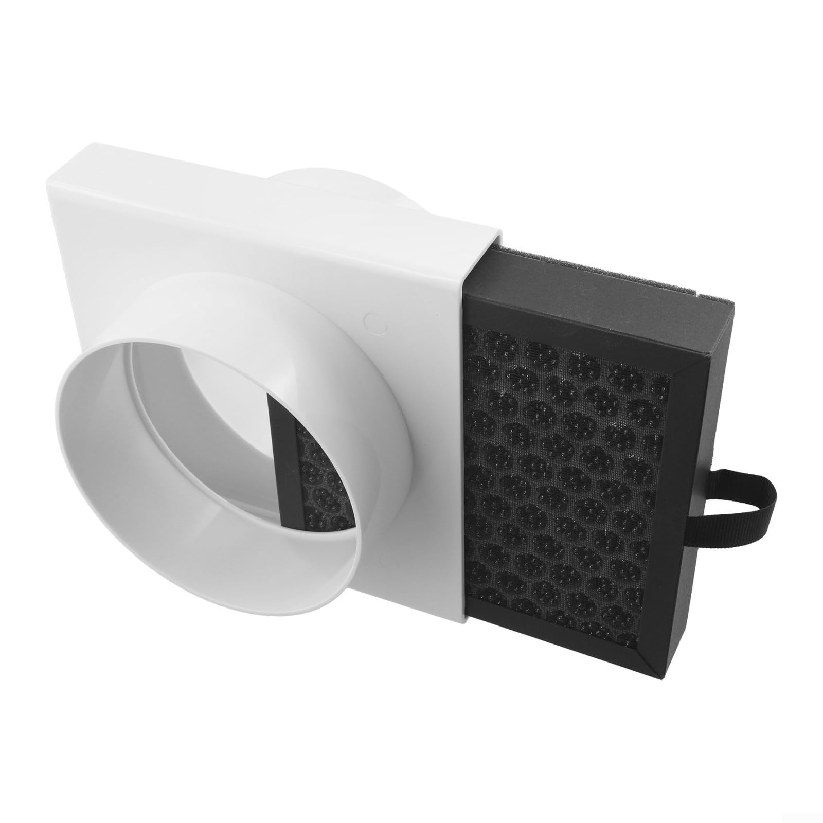 Luftfilter mit hoher Effizienz für HEPA und Aktivkohle für PVC-, PE- und Aluminiumfolienrohre, Inline-Lüftungsbox für Staub, Pollen und Filter (110 mm)