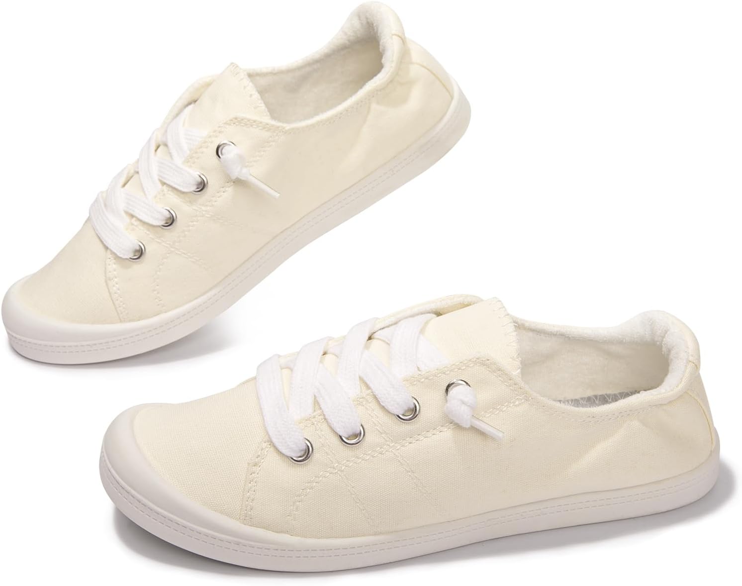 Women's Slip On Canvas Sneaker Low Top Casual Walking Shoes Classic Comfort Flat Fashion Sneakers - Image 6