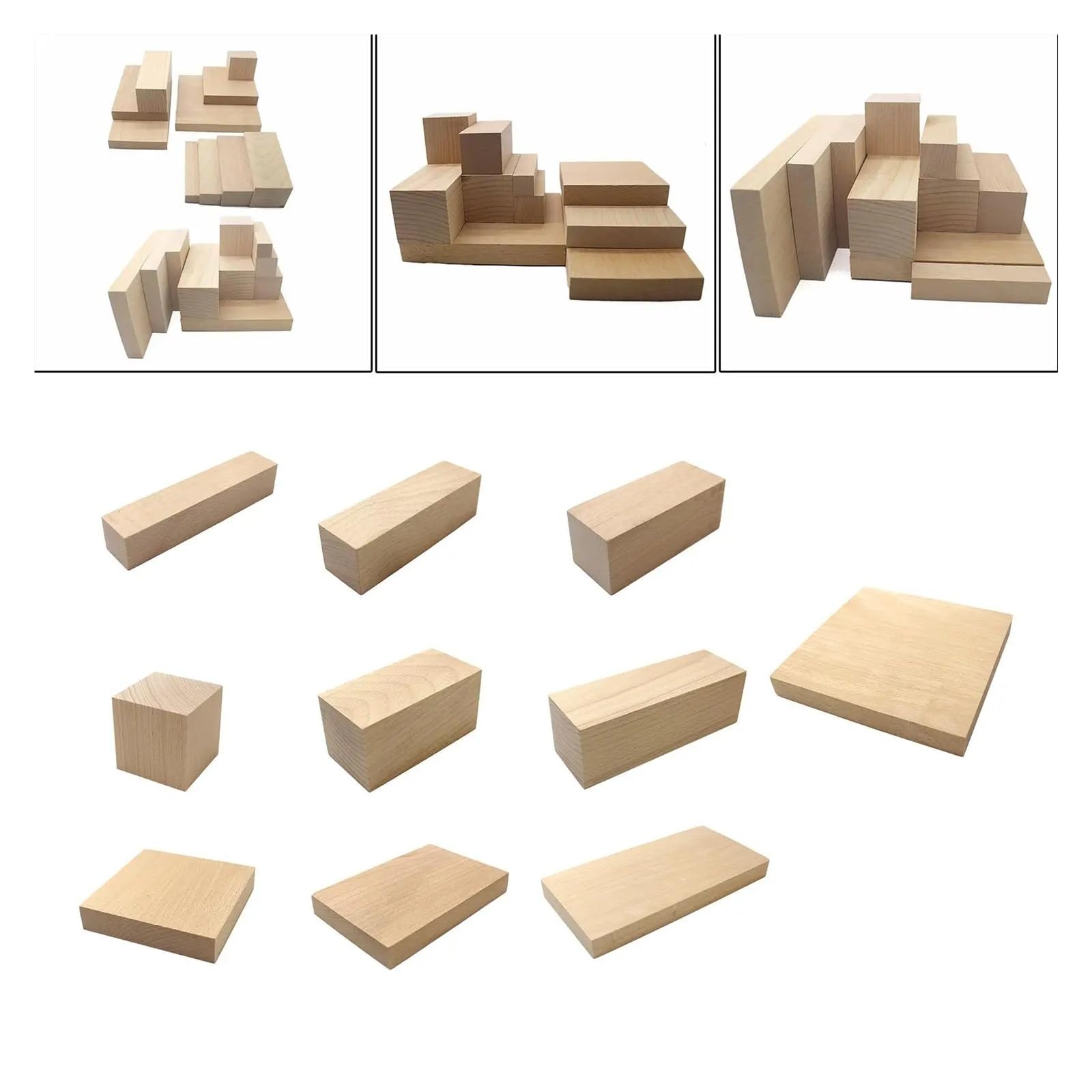 Okrągłe krążki drewniane, Niedokończona lipa do rzeźbienia w drewnie DIY rzemiosło modelarskie opakowanie 21 różnych rozmiarów(15cmx15cmx2cm)