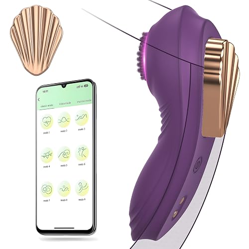 2026 Wearable Control on Panties Vibrate Underwearwith Controller for Her Panties Remote Vibratiers App Vibraters for Women Today Adult Date Night Butterfly Long Distance LJ0804NYCC27，Purple - Purple