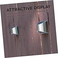 Vista 7 de 2 unids Luz solar de valla al aire libre Luz de cubierta Solar Sensor de movimiento Luces de paso solar Luz solar poste luz solar Detector