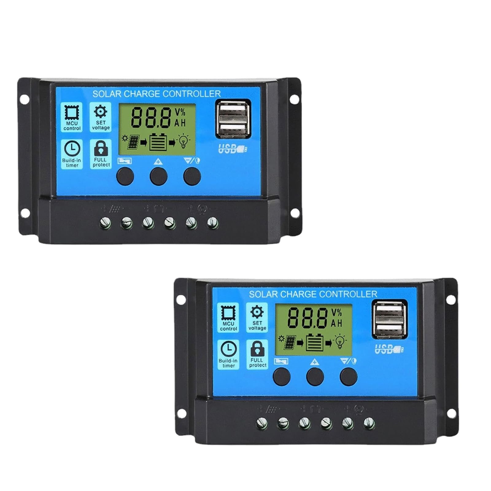 GERUI 30A PWM-Laderegler (2 Stück)