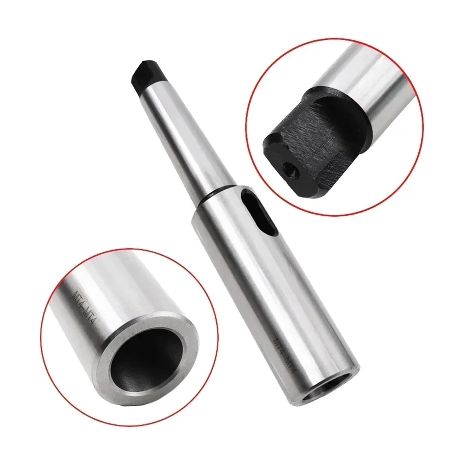 Tuleja stożkowa Morse'a 1 szt. Adapter do tulei przedłużającej, adapter stożkowy Morse'a, przedłużona tuleja redukcyjna do wiertarki MT1 MT2 MT3 MT4(MT2-MT1)