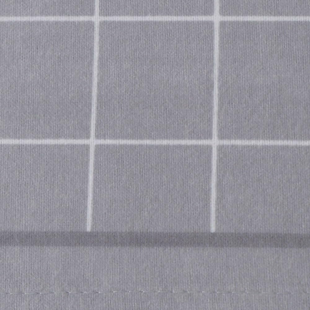 10XDIEZ Sábanas Franela Square Gris - Cama de 180cm
