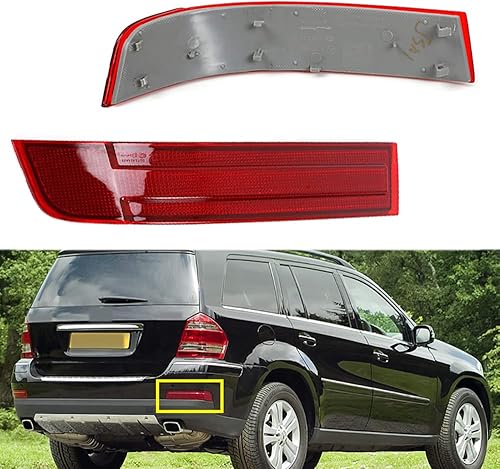 JESYMBX Para Mercedes Benz X164 GL320 GL450 GL550 2007 2008 2009 parachoques trasero lámpara de advertencia Reflector lente roja 1648201174