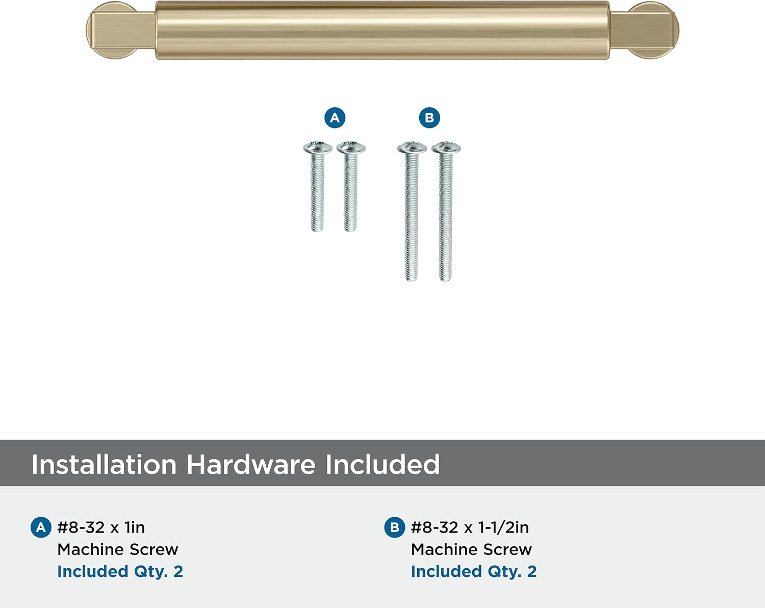 Amerock Balon 5-1/16 inch (128mm) Center-to-Center Golden Champagne Cabinet Pull, BP37484BBZ
