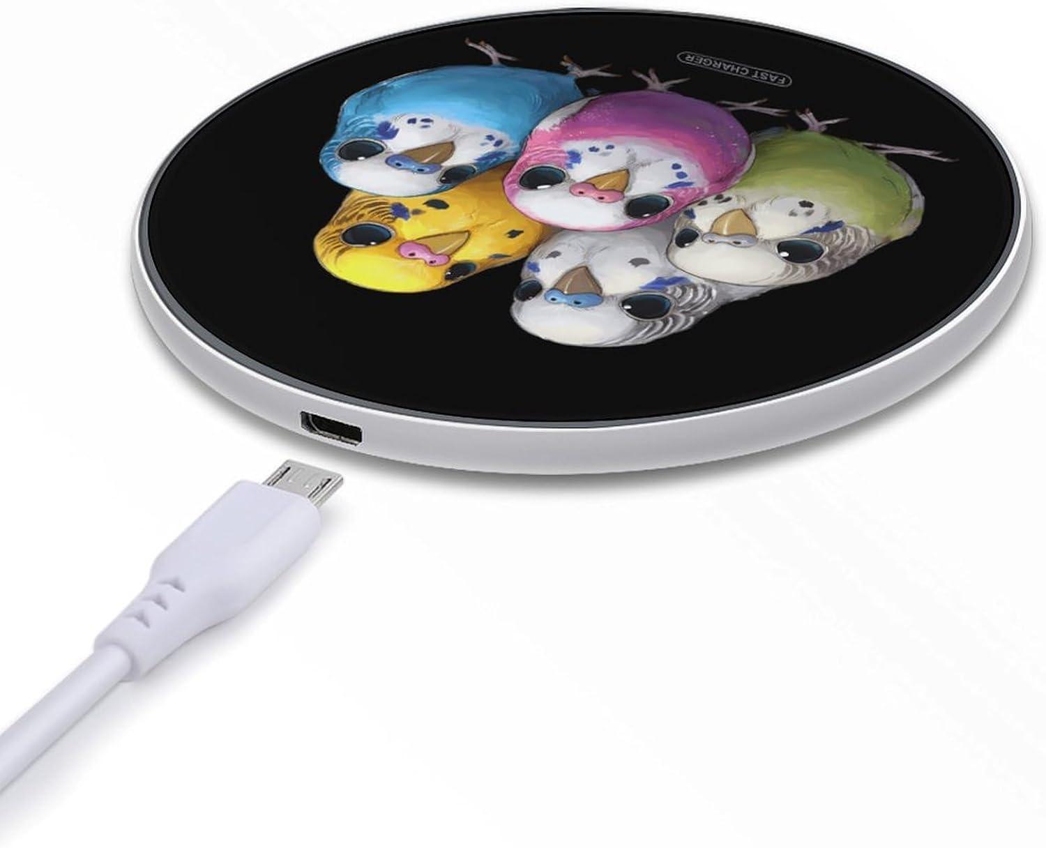 Budgie Budgies Pet Bird Wireless Charger Portable Charging Pad image 5
