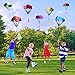 12 Pieces Parachute Toy Hand Throw Flying Toys Parachute Men Toy Parachute Figures for Christmas Outdoor Landing Gifts, No Battery Nor Assembly Required (Simple Style)