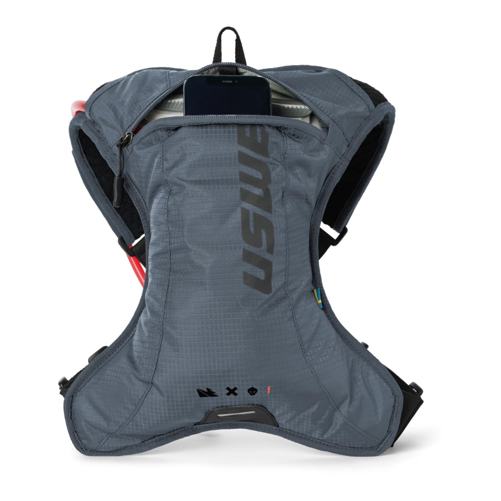 USWE Outlander XC Plecak do biegania i wędrówek, 2 l, z kieszenią na wodę (1,5 l/1,417,5 g), Hydropack dla mężczyzn i kobiet, plecak i sprzęt do jazdy na rowerze, MTB (niebieski, 2 l)