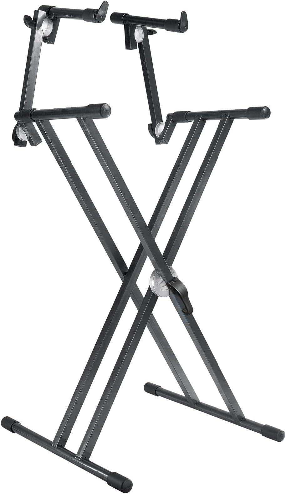 PROEL STAGE “SNAP LOCK” adjustment system two-tier keyboard stand, double frame design
