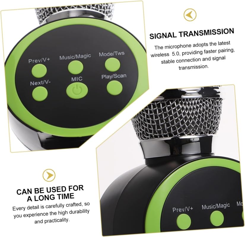 Image of TRIDEO Karaoke crophone and Speaker Set for Home Entertainment. Kid-Friendly cropho with Portable Speaker, Perfect for Karaoke Parties, Birthday Celebrations, and Music Enthusiasts