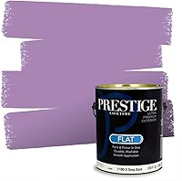 Vista 62 de PRESTIGE Pinturas de pintura interior e imprimación en uno, 1 galón, plano, combinación comparable de Sherwin Williams* Kimono Violet*