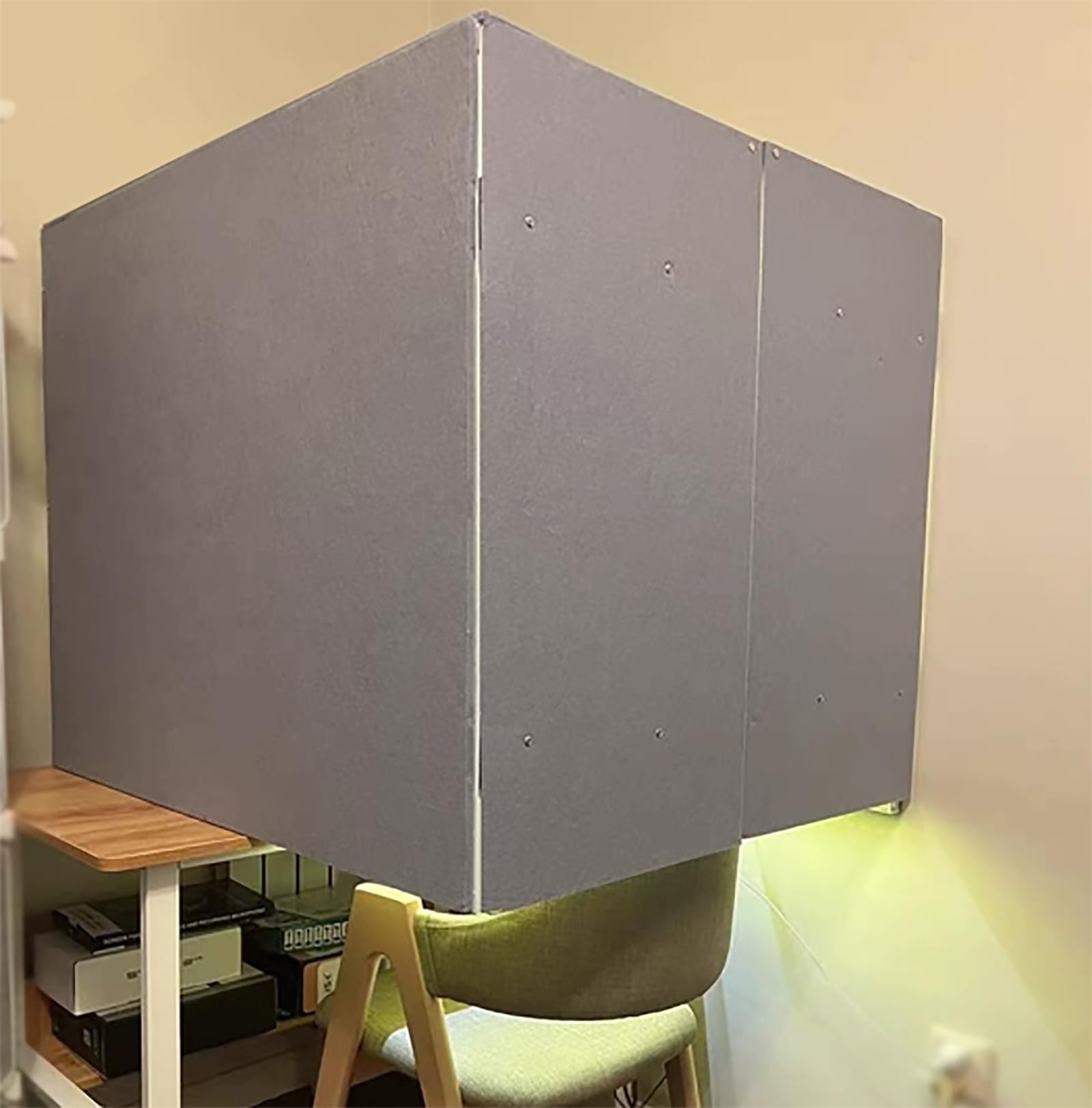 Cabina Vocal Portátil, Cabina De Estudio En Casa, Cubierta Insonorizada De Escritorio, Escudo Absorbente De Sonido, Diseño Completamente Cerrado Para Apertura De Puertas, Para Grabación De Música En C