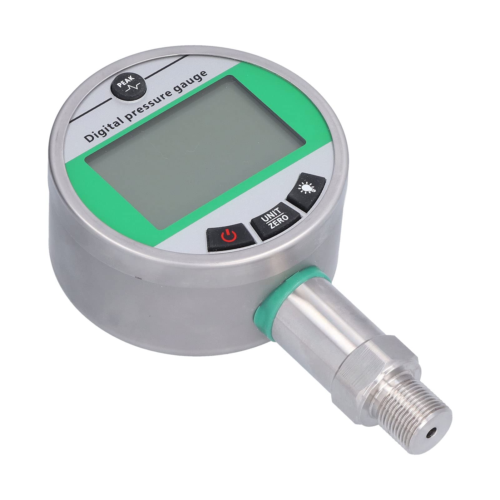 Manómetro De Presión Hidráulica, Test y medición Presión y vacío Digital Manómetro De Precisión De Acero Inoxidable Con Montaje Inferior 4.5V 1.6MPa