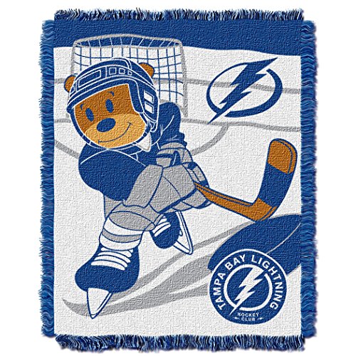 Image of Officially Licensed NHL "Score" Woven Jacquard Baby Throw Blanket, Multi Color, 36" x 46"