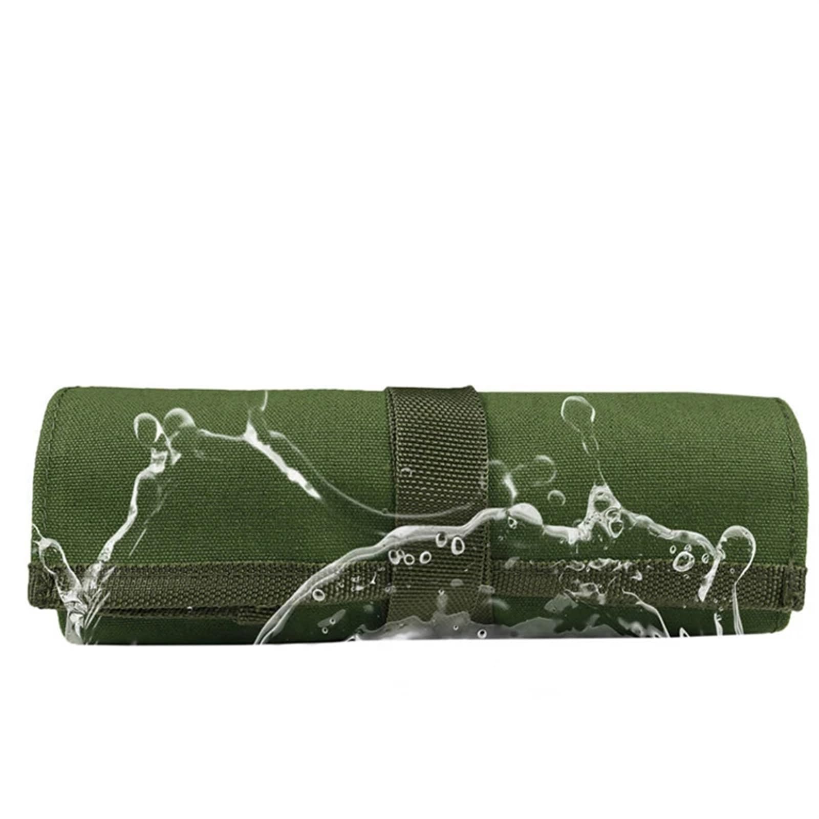 Bolsa enrollable para herramientas de jardín Bonsai, alicates lona(Gray)