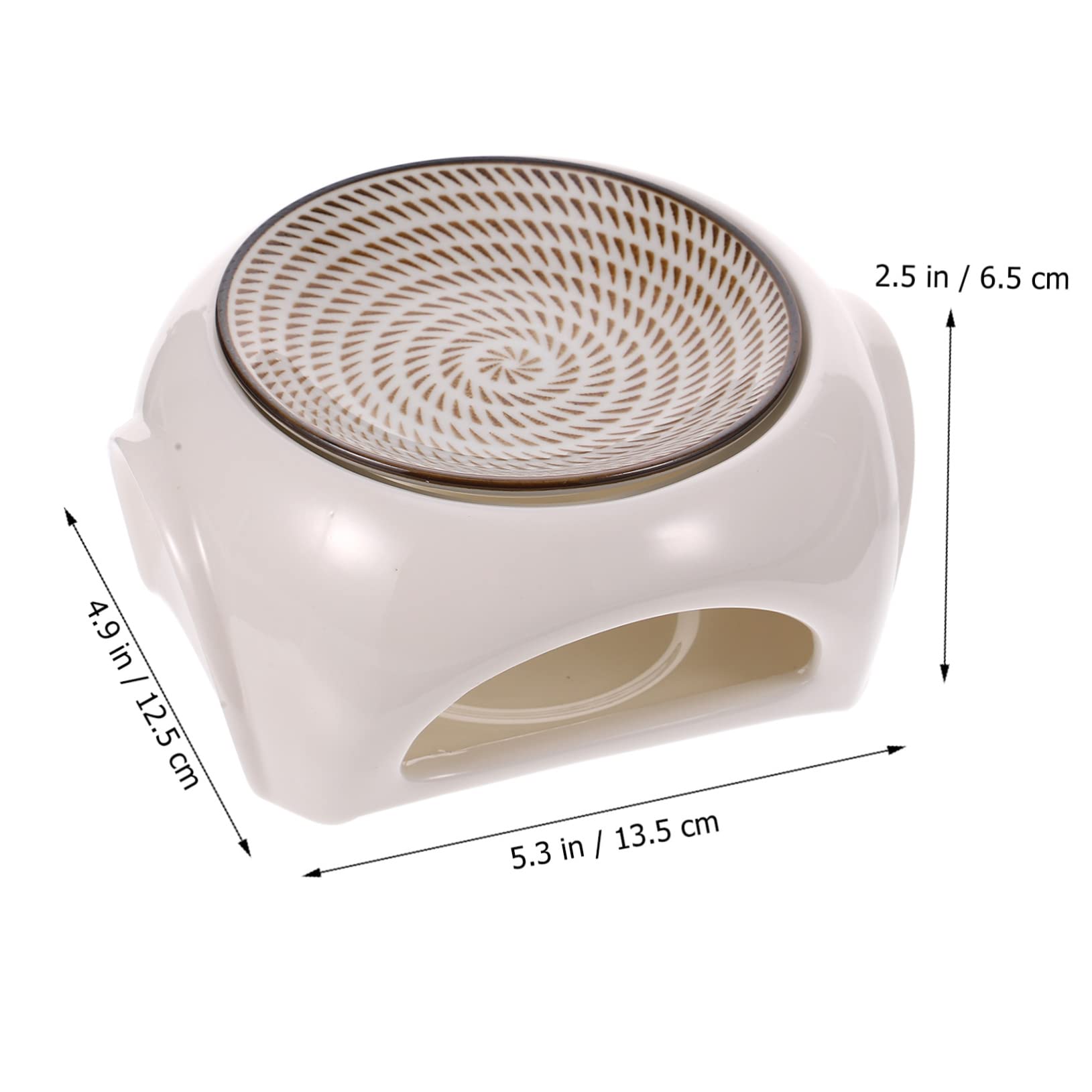 GARVALON Keramik Aromatherapie Lampe Duftlampe für Wachs Melts Schnell Duftend Einfach Bedienbar für Wohnzimmer und Geschenk zur Hauseinweihung