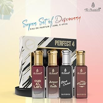 Al-Nuaim 4 in 1 EDP Gift Set of 4 For Men & Women (4 X 20ml) (Perffect 4)