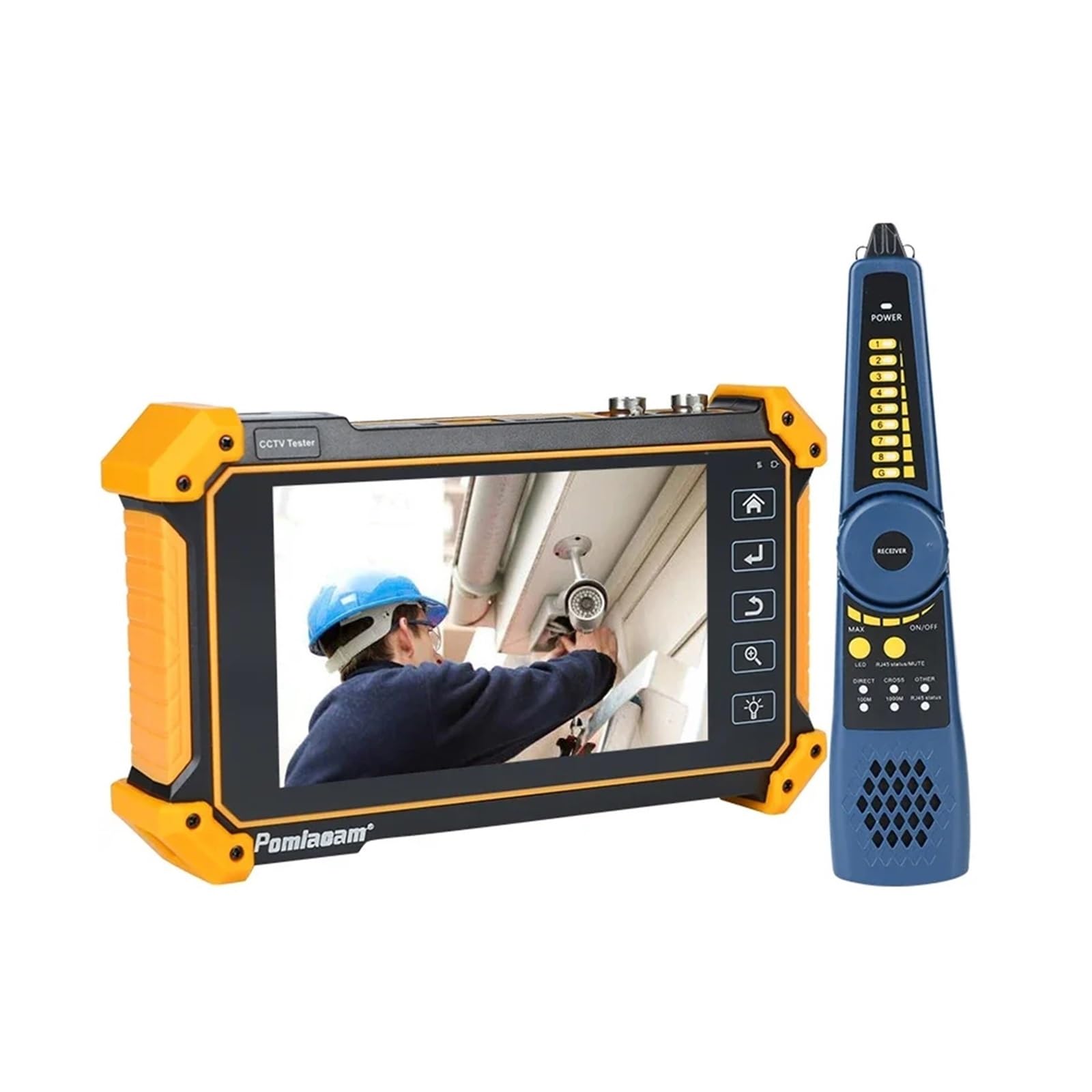 CCTV Tester, Tester Professionale IPC-52RC Plus CCTV 5 Pollici 6 In 1 Full 8MP IP CVI TVI AHD SDI Analogico Con Cavo Tracer Ingresso HDMI 4k