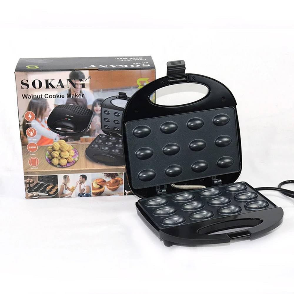 Mann Mart‚Electric Mini Cake & Nut Maker - Breakfast Sandwich & Walnut Baking Machine for Home Kitchens-image-21