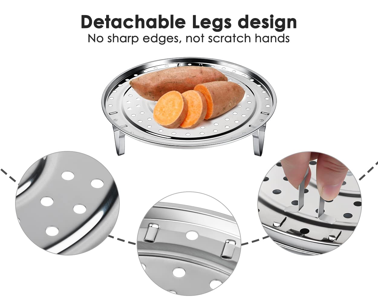 Steam Rack Tray Snapklik.com : DS. DISTINCTIVE STYLE Steamer Rack 10.1 Inch 304 ...