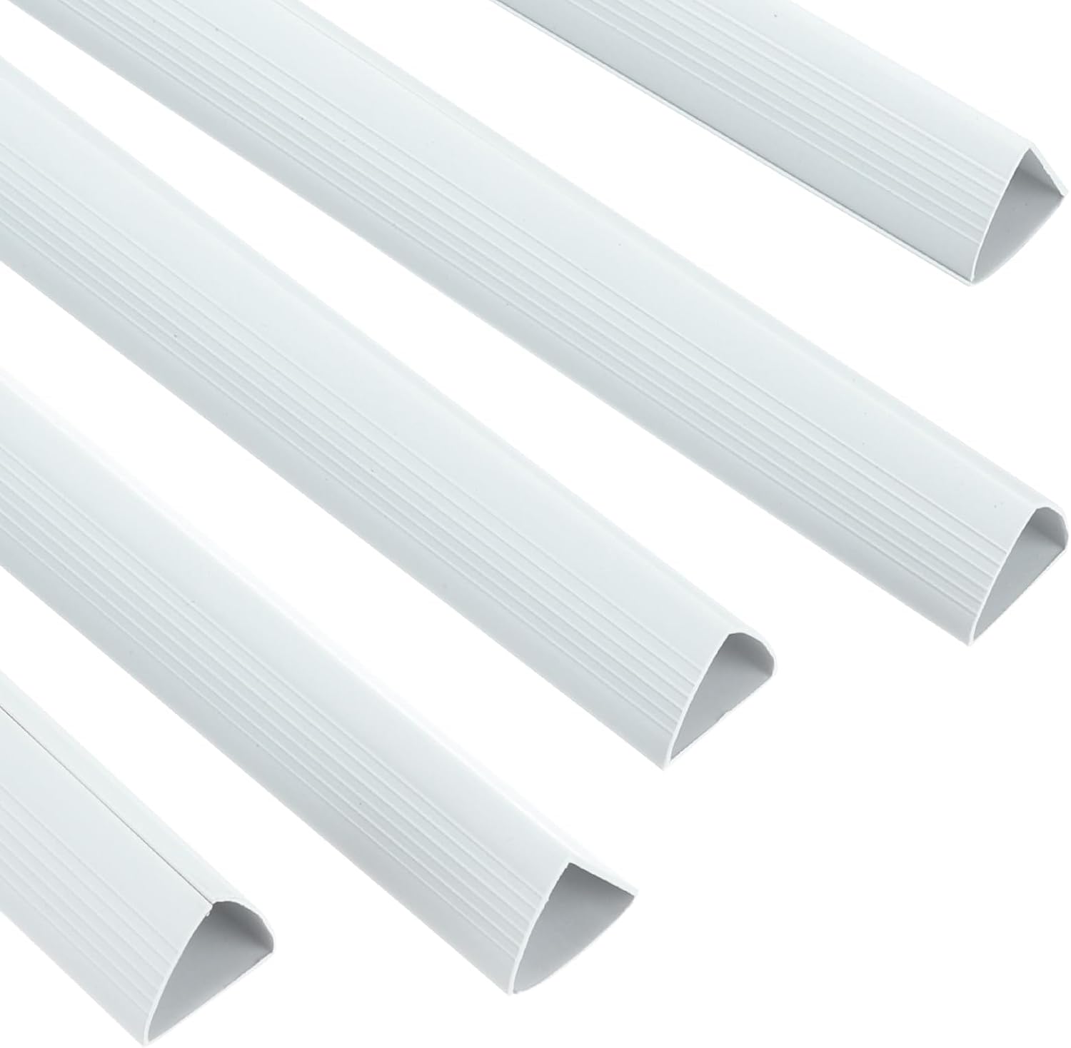 PATIKIL 10Pcs Binding Bars, 25mm Binding Bars Slide Grip 220 Sheets Capacity A4 Size Report Binder Triangle Presentation Binder for Report Cover Resume, White 25mm / 1 inch White