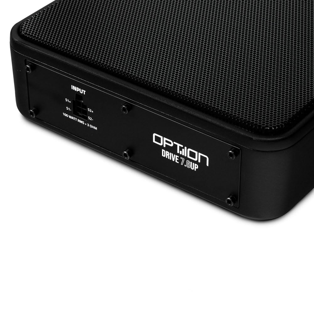 Option DRIVE7.6UP Subwoofer pasivo, subwoofer compacto ultraplano, 100 W RMS, 4 ohmios