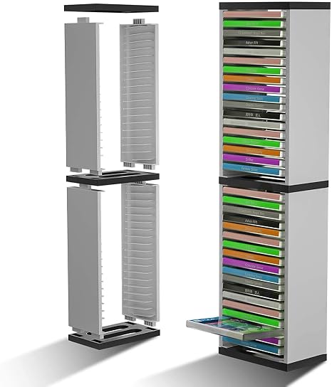 Wedorat for P5 Game Disc Card Box Storage Stand for P5 P4 Switch X-Box Games, Storage Tower for Switch, X-Box Series X/S Game Card Box Holder Vertical Stand - for Video Games 36 PCS