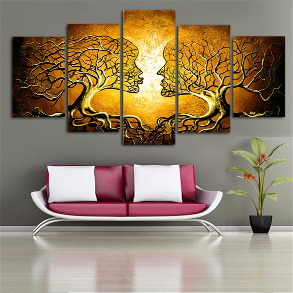 Peinture diamant couple abstrait pour décor de mur salon kit de broderie adulte diy