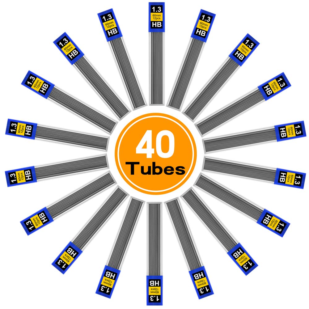 Coopay 600 - Recambio para portaminas HB resistente a roturas (0,7 mm, 12 unidades por tubo, 50 tubos)