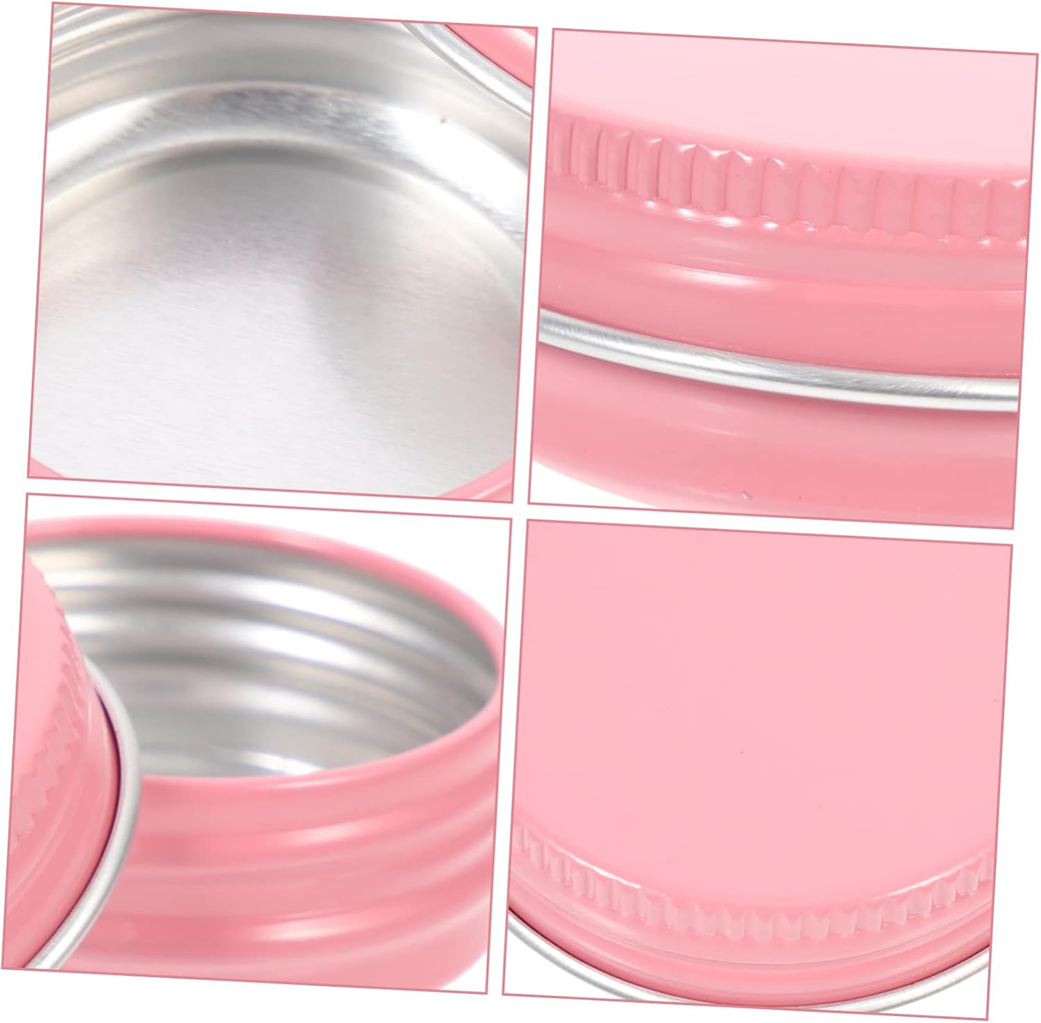BESTOYARD 24pcs Refillable Round Metal Tin Containers Screw Lid Aluminum Storage Jars for Crafts Candles Cosmetics and Travel Portable Design