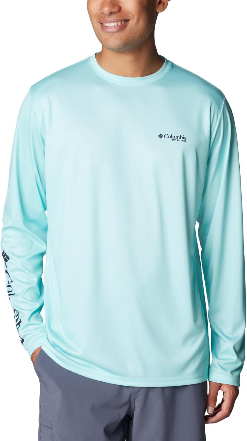 Columbia Men's PFG Terminal Tackle PFG State Triangle Long Sleeve Shirt Discontinued