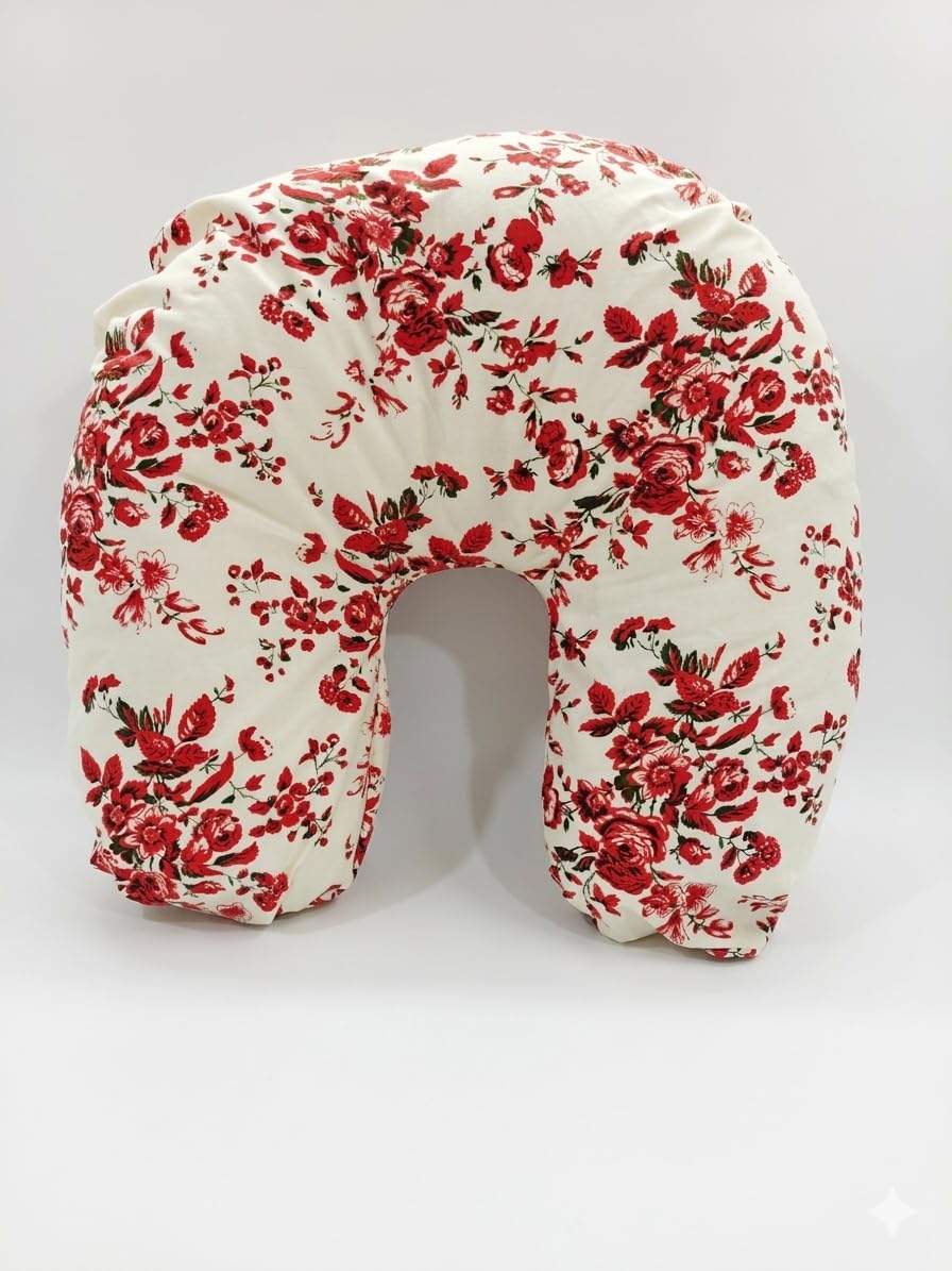 COT PRINTS 100% Cotton Slipon Pillow Cover for Feeding Pillow (ONLY Cover, NO Pillow) and Print as per Availability-image-12