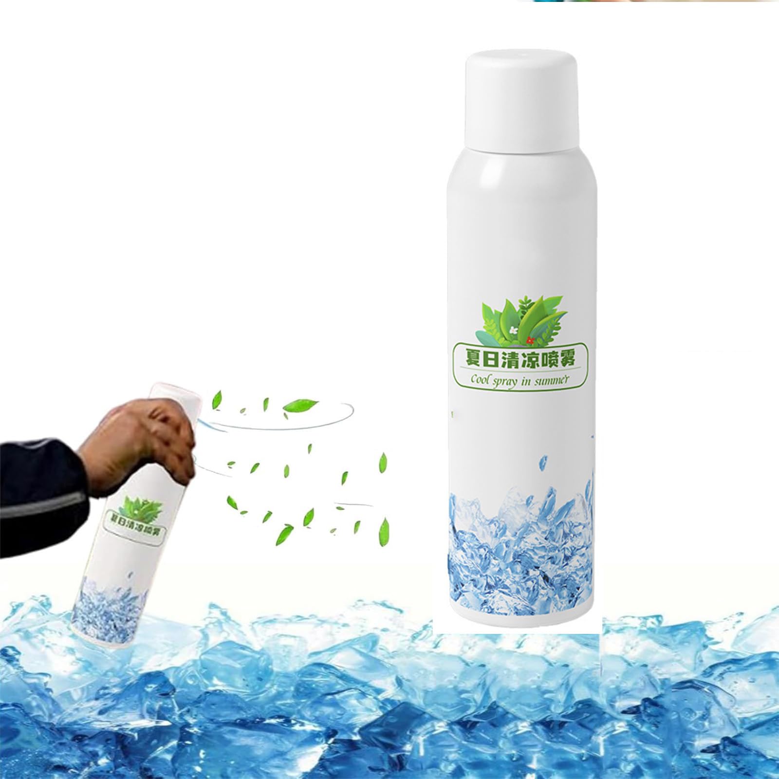Cooling Spray, Cooling Spray for Hot Weather, Cooling Spray for Face,Quick Cool Down Heat Stroke Prevention Cooling Body Mist For Clothes, Skin (1PC)