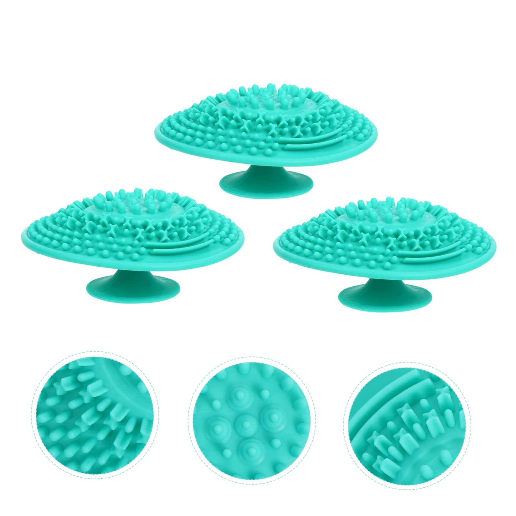 POPETPOP 5 Set Di Pennelli Per Il Trucco Dallaspetto Unico in Silicone Facili Da Usare Pratici E Duraturi 3 Pezzi*5