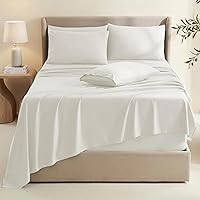 Vista 19 de Hearth & Harbor Sábanas de bolsillo extra profundas, se adapta a colchones de 18 a 24 pulgadas de profundidad, juego de sábanas de bolsillo extra