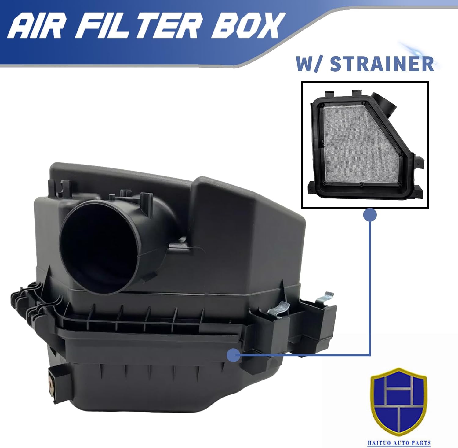 HAITUO Engine Air Cleaner Filter Box Housing W/Air Strainer for Scion xB 2008-2015 2.4L Fits 17700-28350,1770028350,17700-28351,1770028351,17705-28301,17705-28300,319-58223